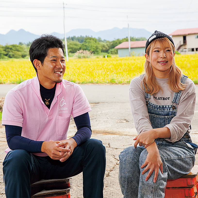 写真：櫻田大河さんと妻の沙羅さん