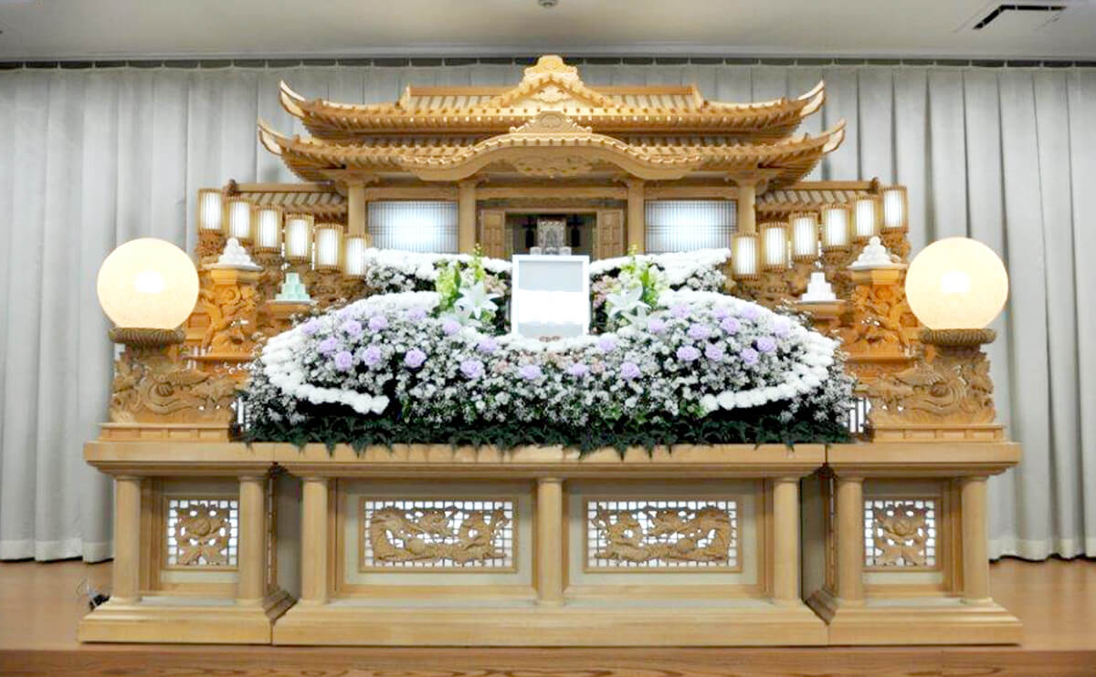 会館葬 美咲プランの祭壇画像