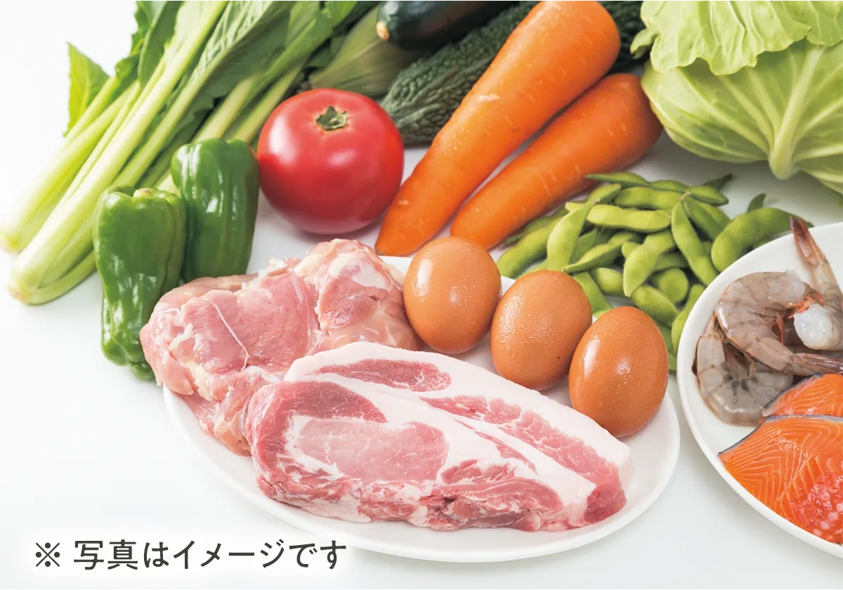 新鮮野菜と豚肉のバーベキューセット