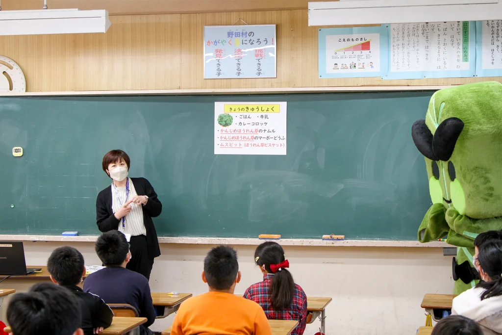 野田小学校出前授業の様子写真