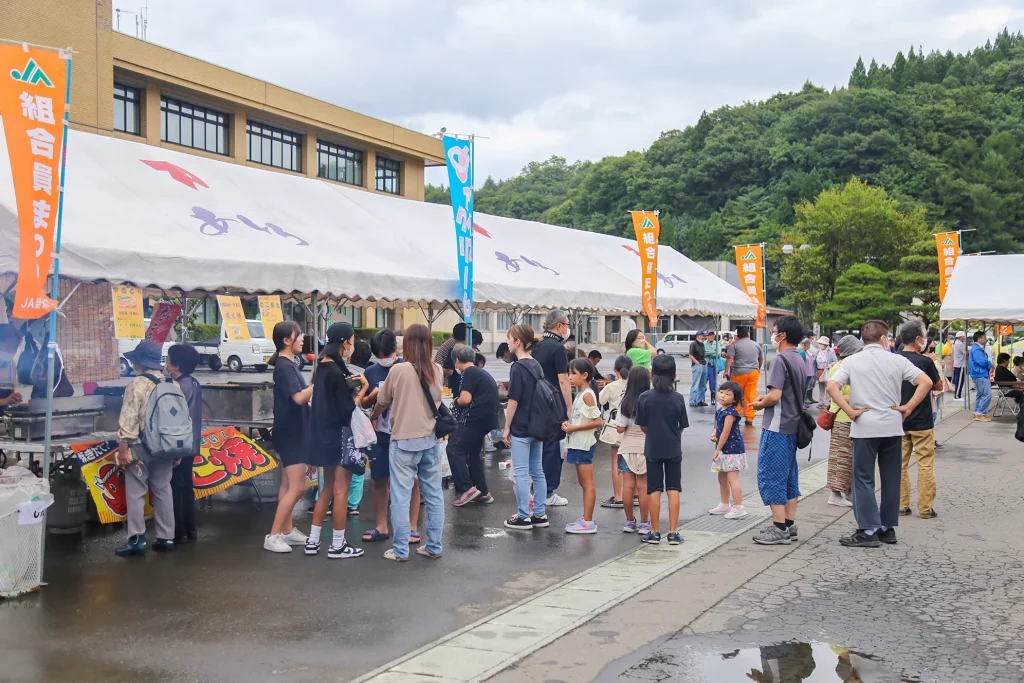 安代地区組合員まつりの様子写真