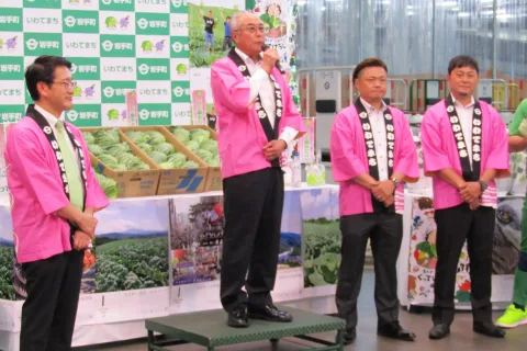 ブランドキャベツ「いわて春みどり」　<br>ＪＡ新いわてと岩手町が合同でＰＲ