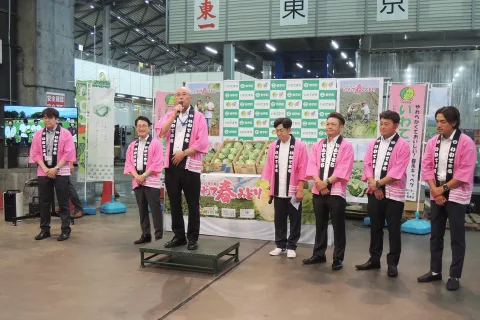 いわて春みどりなど夏秋野菜ＰＲ　<br>東京でトップセールス