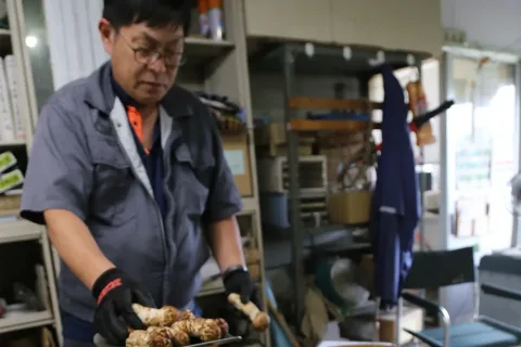 秋の味覚　<br>マツタケ出荷最盛