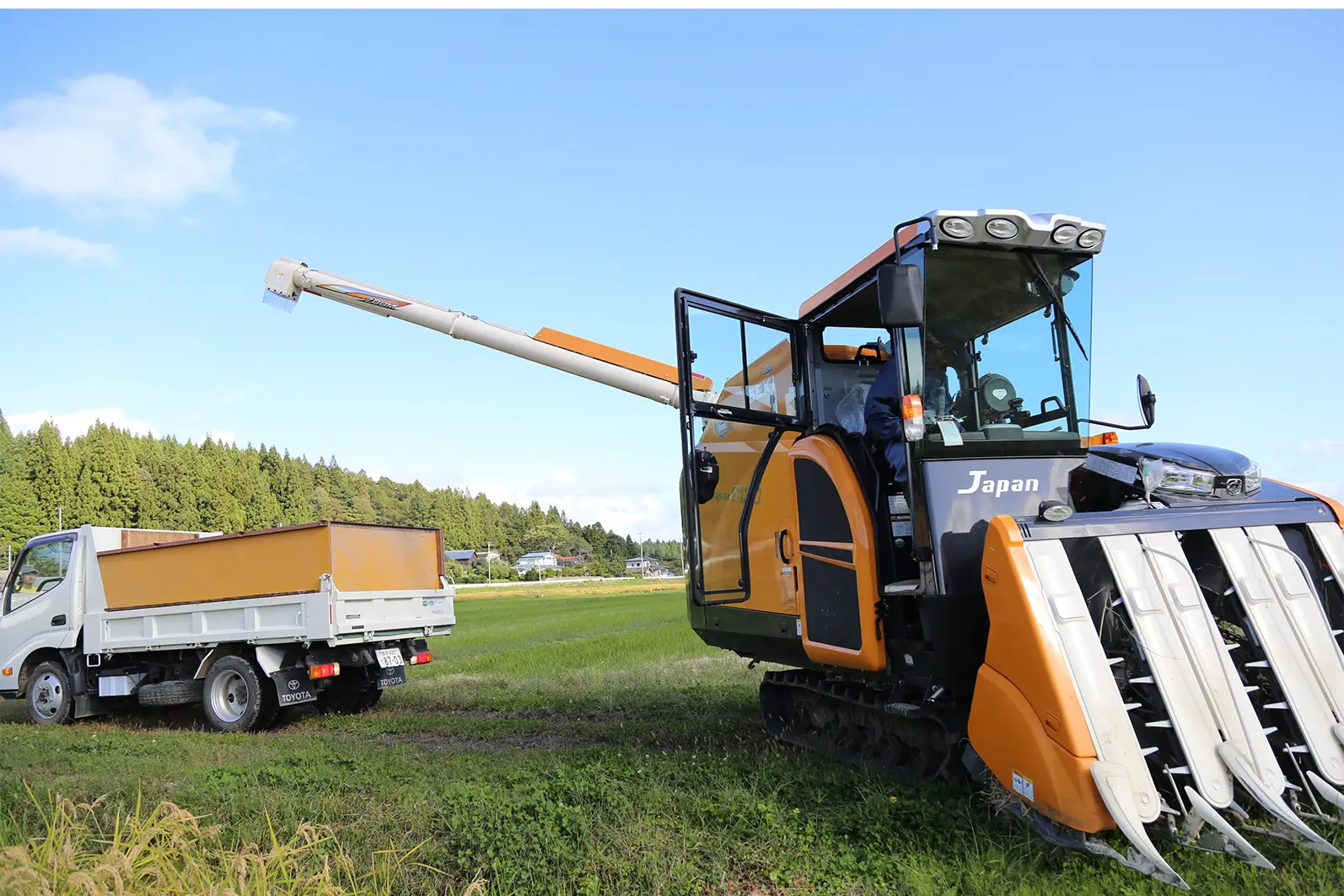 農作業をする様子